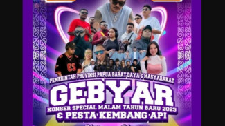 Gebyar Konser Spesial dan Pesta Kembang Api Malam Tahun Baru 2025 di Sorong