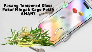 Pasang Tempered Glass HP Pakai Minyak Kayu Putih, Apakah Aman?