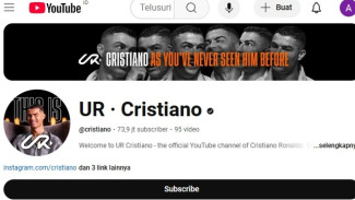 Akun YouTube Cristiano Ronaldo Sudah 73 Juta Subscriber, Persiapan Masa Pensiun?