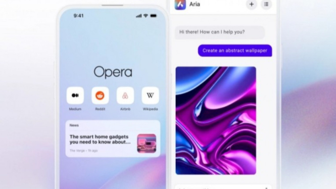 Opera browser terbaru dilengkapi AI.