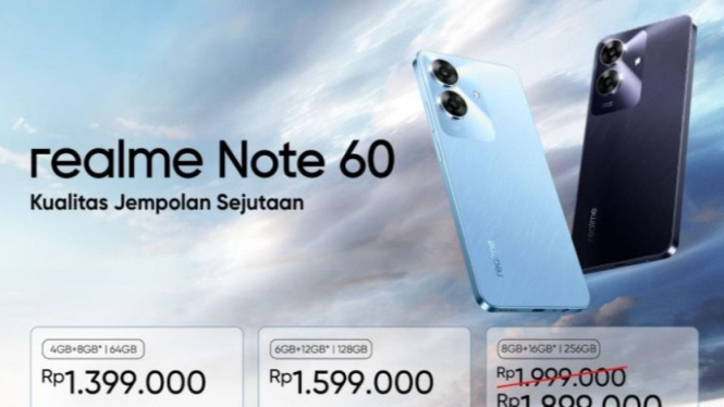 realme Note 60.