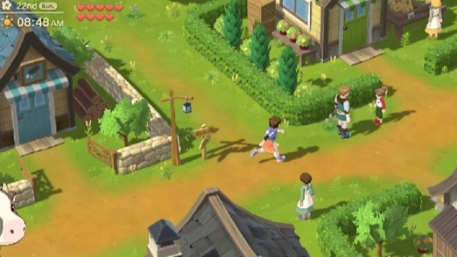 Petualangan seru di game Harvest Moon: Home Sweet Home.