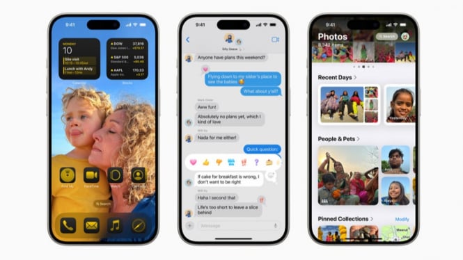 Sistem operasional Iphone iOS 18.