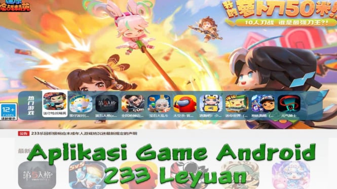 Aplikasi Game Android 233 Leyuan, Bisa Main Sakura School Simulator