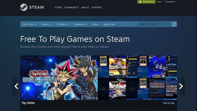 Situs game Steam.