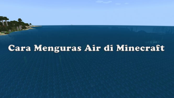 Cara Menguras Air di Minecraft