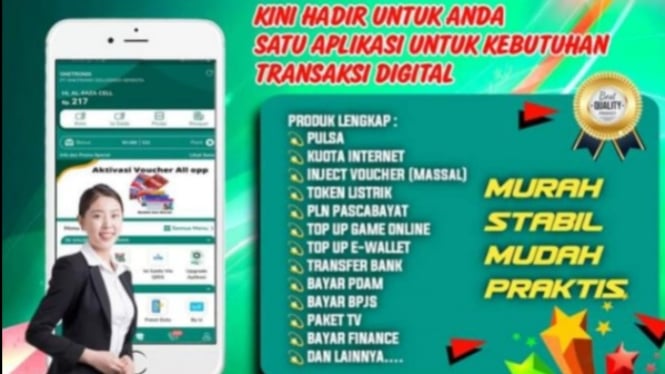 Aplikasi untuk jualan pulsa dan kuota