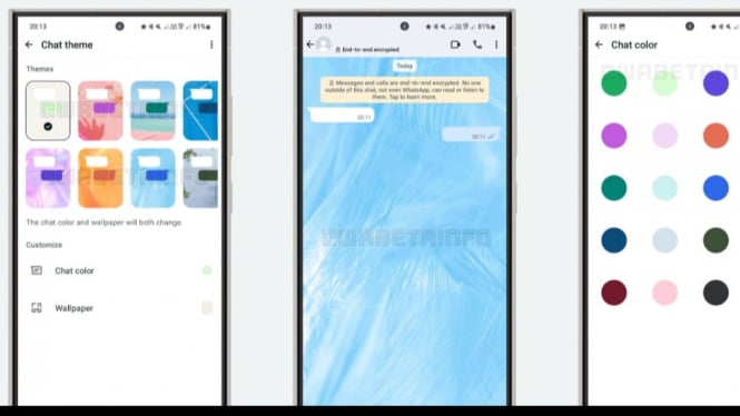 Tema chat pada whatsapp