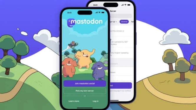 Media sosial Mastodon.