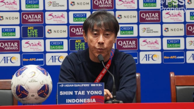 Pelatih Timnas Indonesia, Shin Tae yong.