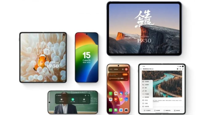 Sistem operasi ColorOS 15 dari Oppo.