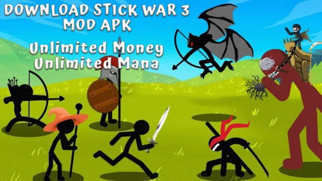 Link Download Stick War 3 Mod APK Unlimited Money/Gems