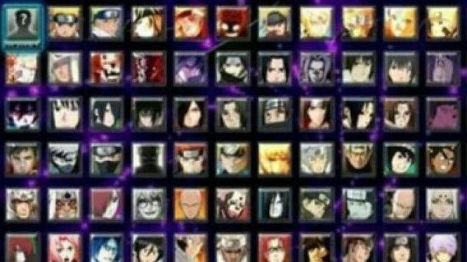 All character Bleach vs Naruto Mugen