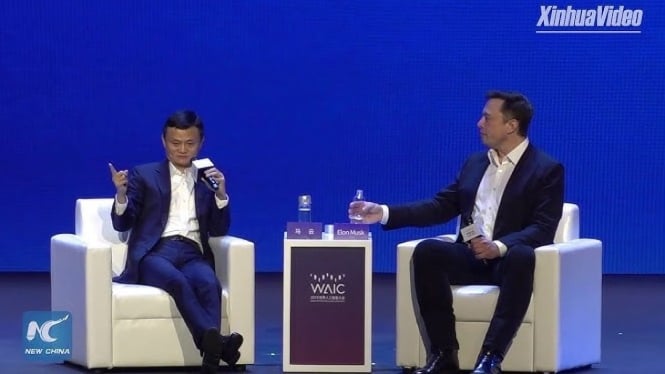 Elon Musk dan Jack Ma.