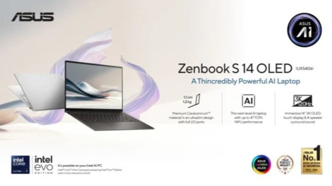 ASUS Zenbook S 14 OLED.