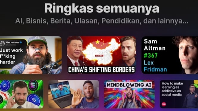 AI ini bisa meresume video Yotube.