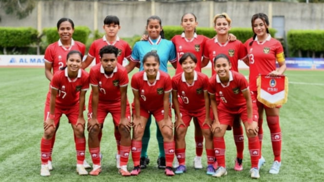 Timnas putri Indonesia.