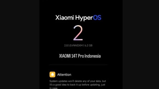 Xiaomi HyperOS terbaru.