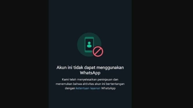 WA terkena banned