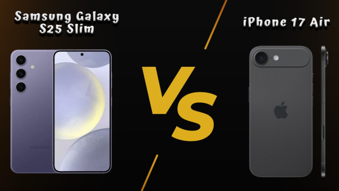 Duel Samsung Galaxy S25 Slim vs iPhone 17 Air