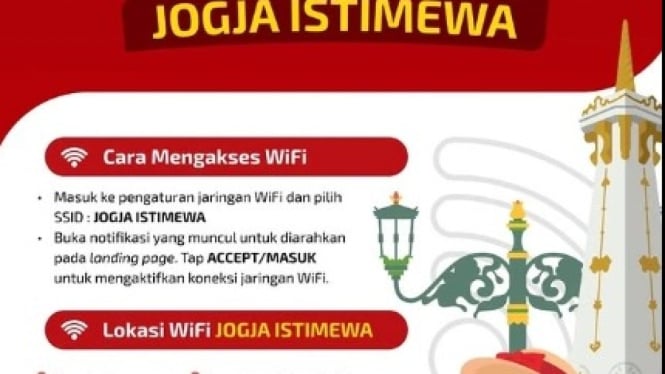 Ada wifi Gratis di Yogyakarta.