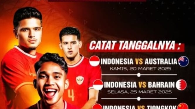 Jadwal timnas Indonesia pada 2025.