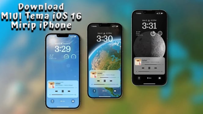 Download MIUI Theme iOS 16 Mirip iPhone