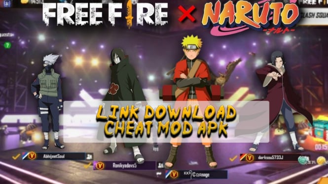 Link Download Free Fire x NARUTO SHIPPUDEN Mod APK 2025