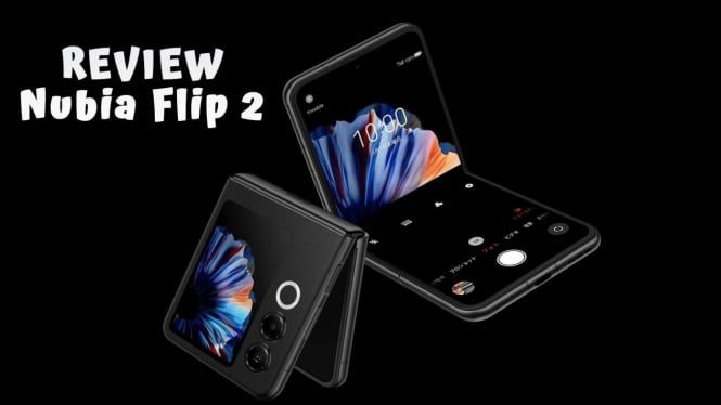 Review Nubia Flip 2, HP Lipat Performa Gahar Tahan Air