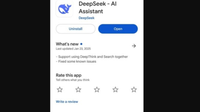 DeepSeek, si paus biru.