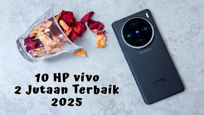 10 Rekomendasi HP vivo 2 Jutaan Terbaik 2025, RAM Jumbo 4 Kamera