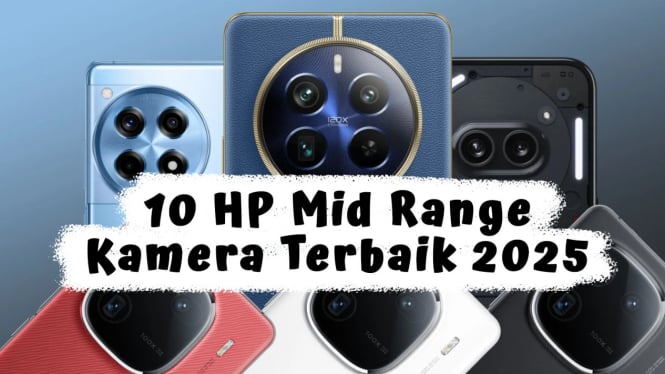 10 Rekomendasi HP Mid Range Kamera Terbaik 2025, Mulai Rp 2 Jutaan