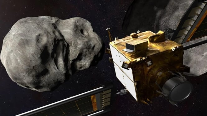 Ilustrasi asteroid.