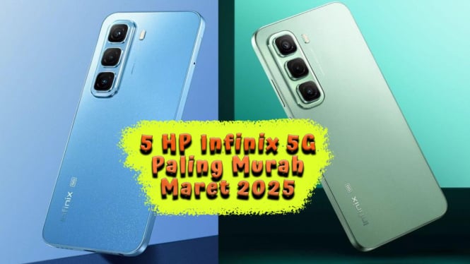 5 HP Infinix 5G Paling Murah Maret 2025, Spek Gaming Mulai 1 Jutaan