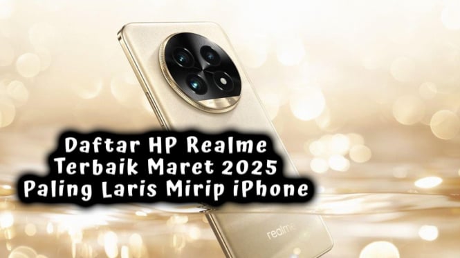 Daftar HP Realme Terbaik Maret 2025 Paling Laris Mirip iPhone