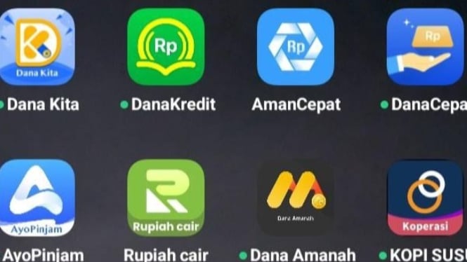 Aplikasi pinjaman online.