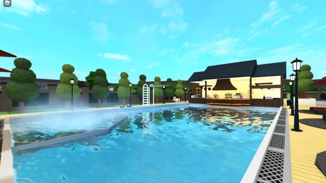 Kolam renang Roblox.