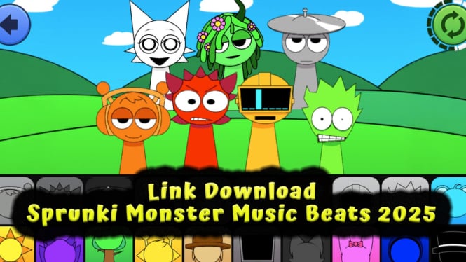 Link Download Free Sprunki Monster Music Beats 2025 Update Terbaru