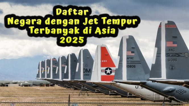Daftar Negara dengan Jet Tempur Terbanyak di Asia 2025