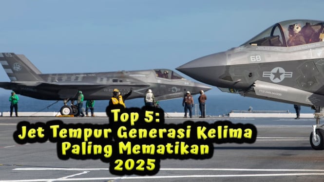 Jet Tempur Generasi Kelima 2025 Paling Mematikan