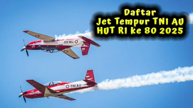 Jet Tempur TNI AU HUT RI ke 80 2025