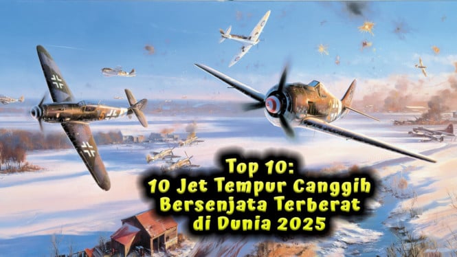 10 Jet Tempur Canggih Bersenjata Terberat di Dunia 2025
