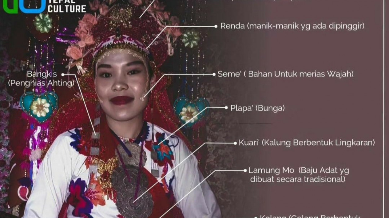 Pakaian Adat Pengantin Wanita Desa Tepal