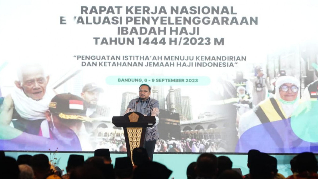 Menag buka Rakernas Evaluasi Penyelenggaraan Ibadah Haji 1444 H/2023 M