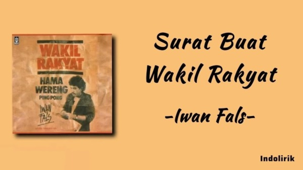 Surat buat Wakil Rakyat