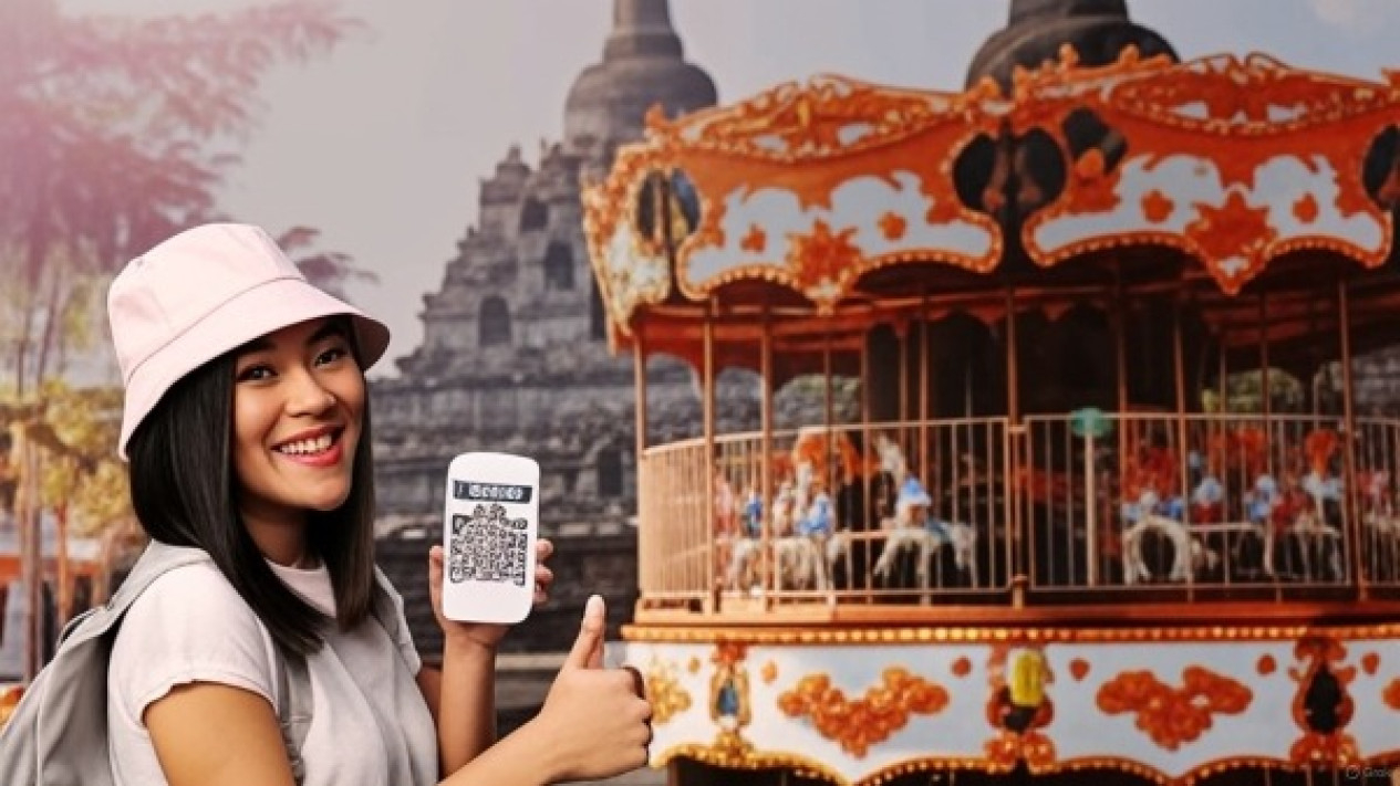 Scan Barcode E-Ticketing Bikin Wisatata Lebih Mudah
