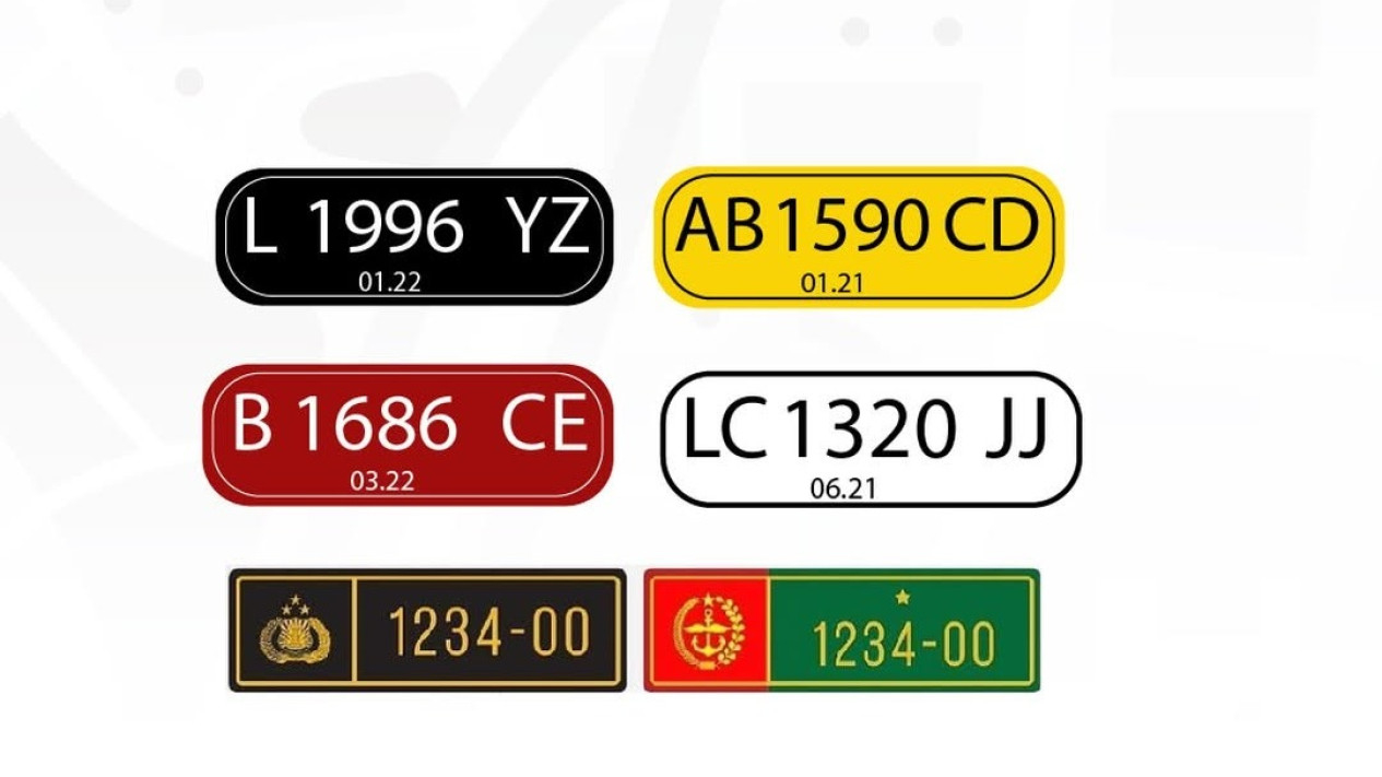 Warna Plat Mobil di Indonesia