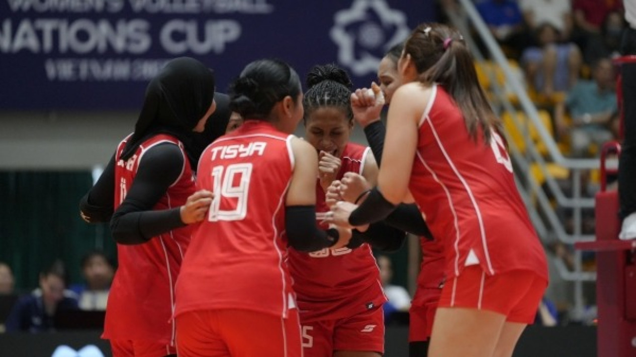Skuad Timnas Voli Putri Indonesia di AVC Nation Cup 2025