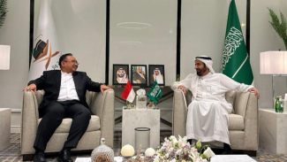 Menag Yaqut Bertemu Menteri Haji, Umrah Arab Saudi, Taufiq F Al Rabiah Menag Yaqut Bertemu Menteri Haji, Umrah Arab Saudi, Taufiq F Al Rabiah