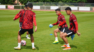 Timnas U-23 Indonesia Latihan di Paris